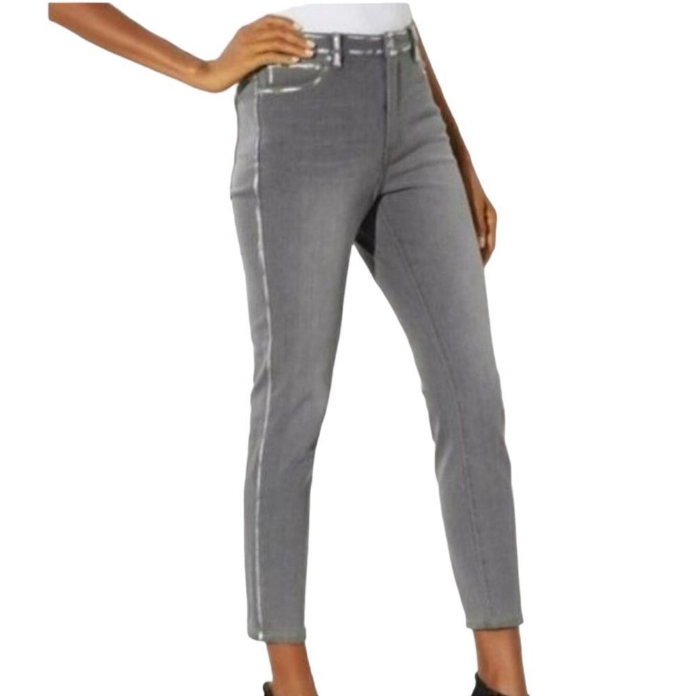 Soft Surroundings Gray High Waist Cropped Jeans Size 14